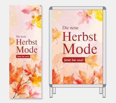 Plakat-Serie Die neue Herbst-Mode1